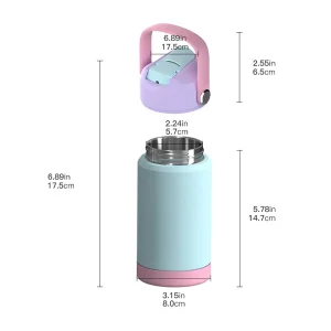 12oz kids stainless steel water bottle with fruit infuser (复制)