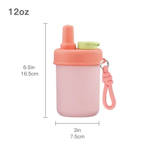 12oz kids stainless steel water bottle with fruit infuser