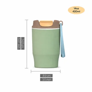 800ml 2 in 1 glass lined stainless steel thermal cup with straw (复制)