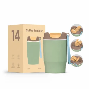 800ml 2 in 1 glass lined stainless steel thermal cup with straw (复制)