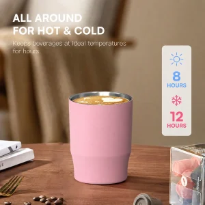 800ml 2 in 1 glass lined stainless steel thermal cup with straw (复制)