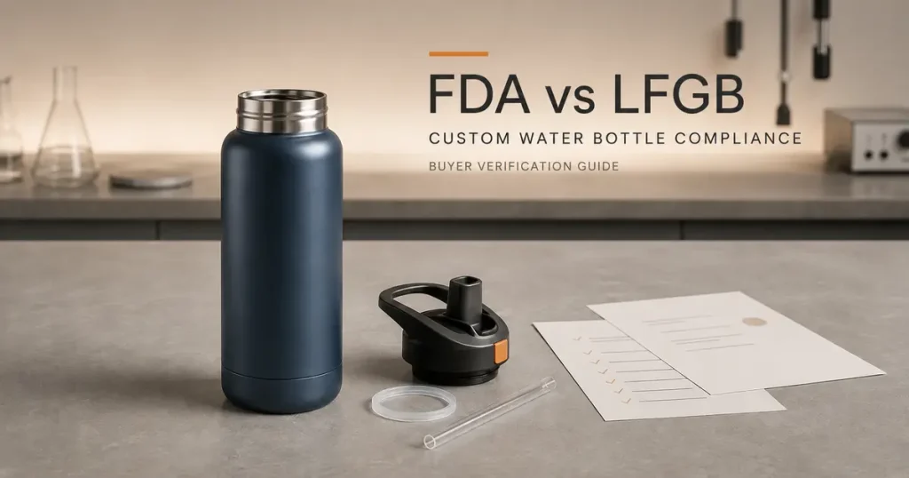 FDA vs LFGB for Custom Water Bottles: What Buyers Should Actually Verify FDA vs LFGB compliance guide for custom water bottles