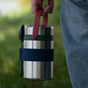 400 ml vacuum insulated stainless steel food jar with spoon