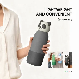 cute animal stainless steel water bottle for kids – 14oz & 17oz