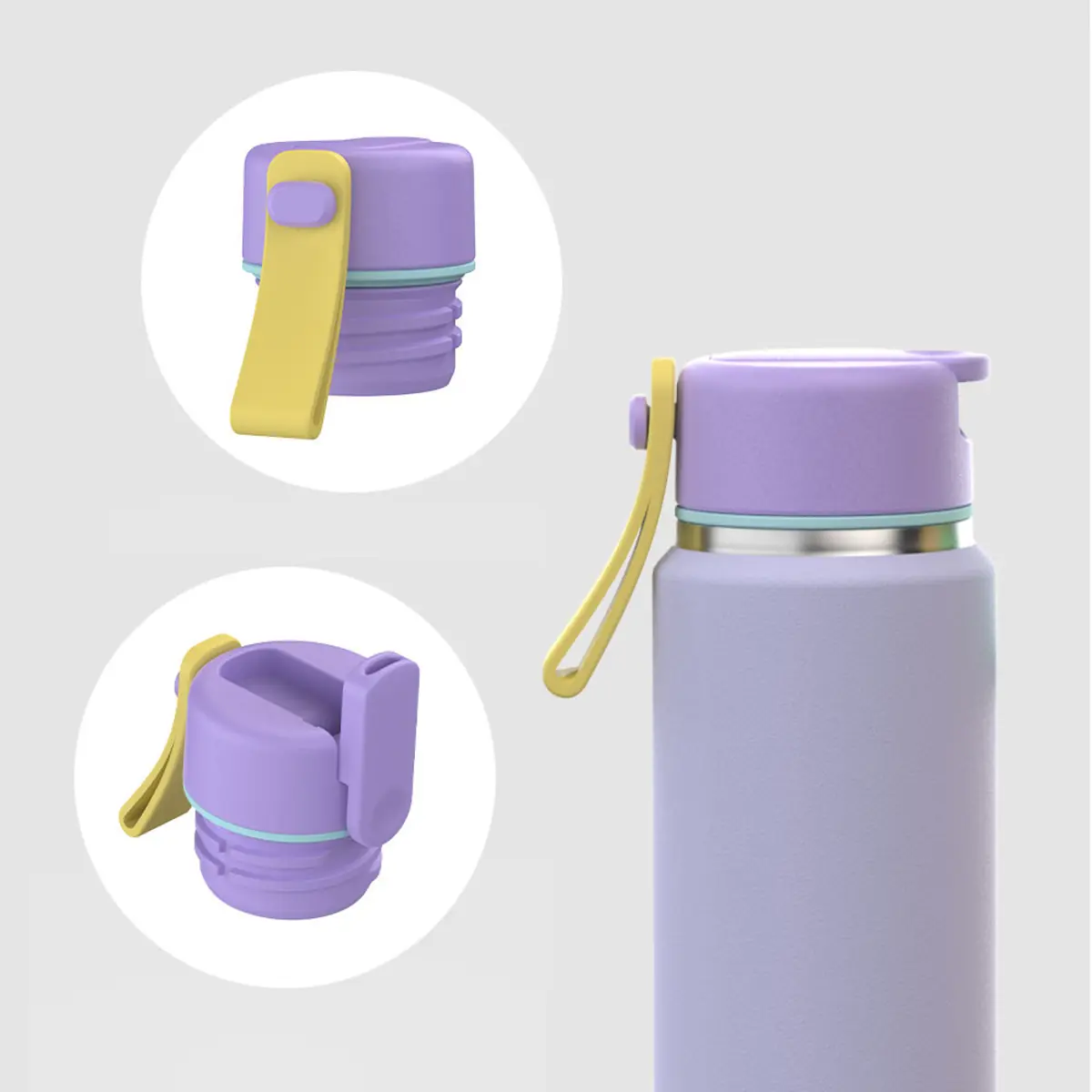 Super Slim Stainless Steel Water Bottle with Straw Lid – 6–16 oz - Image 4