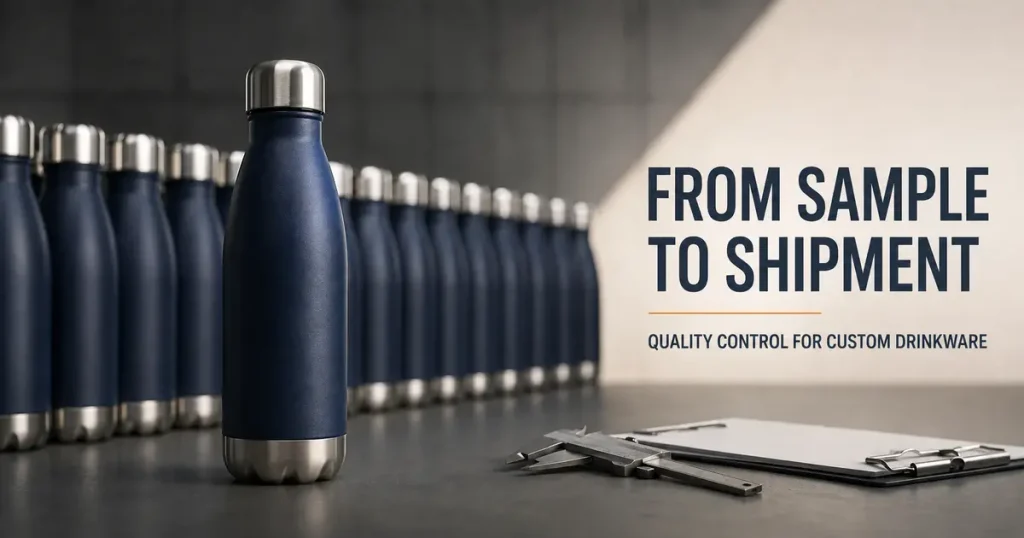 From Approved Sample to Shipment: Quality Control for Custom Stainless Steel Drinkware stainless steel bottle quality control cover
