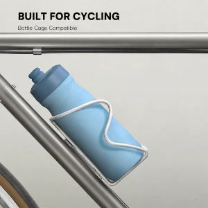 18 oz / 21 oz vacuum insulated stainless steel cycling water bottle