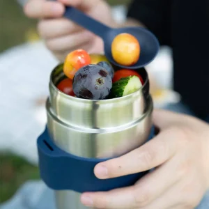 400 ml vacuum insulated stainless steel food jar with spoon