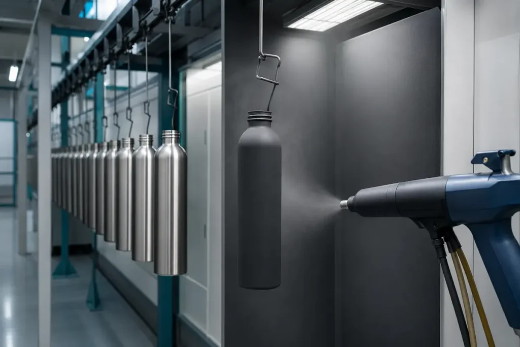 Powder Coating vs Spray Painting for Stainless Steel Water Bottles: What Buyers Should Specify Powder coating process for stainless steel water bottles