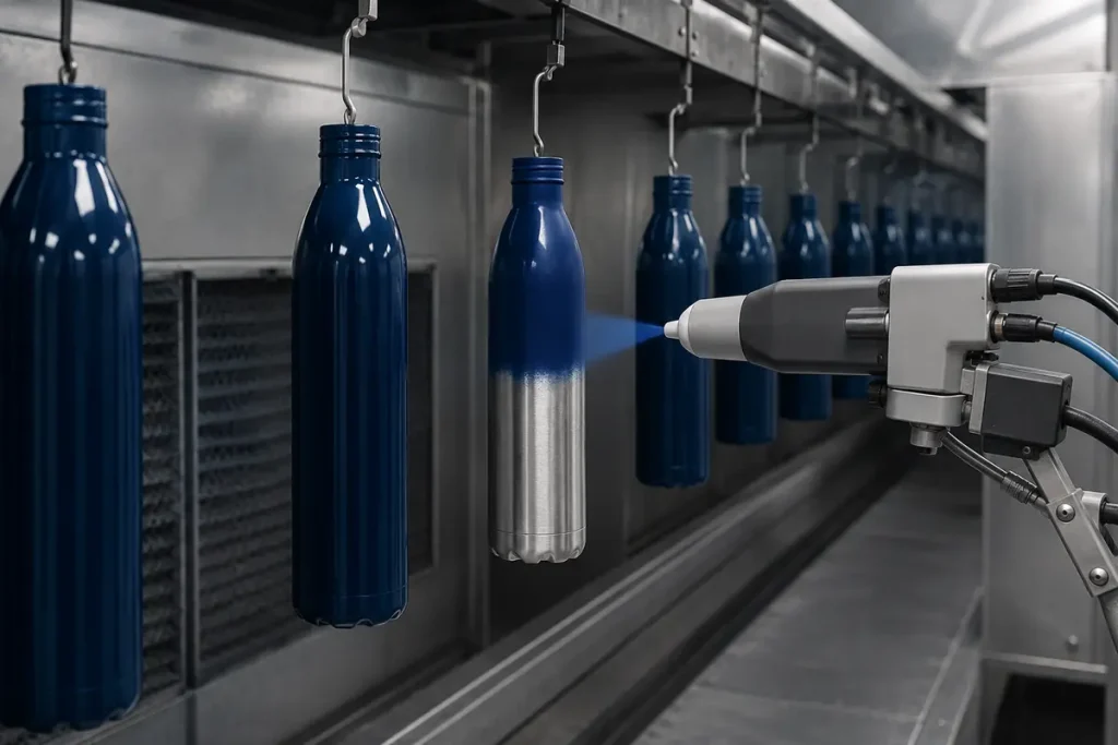 Powder Coating vs Spray Painting for Stainless Steel Water Bottles: What Buyers Should Specify Spray painting process for stainless steel water bottles