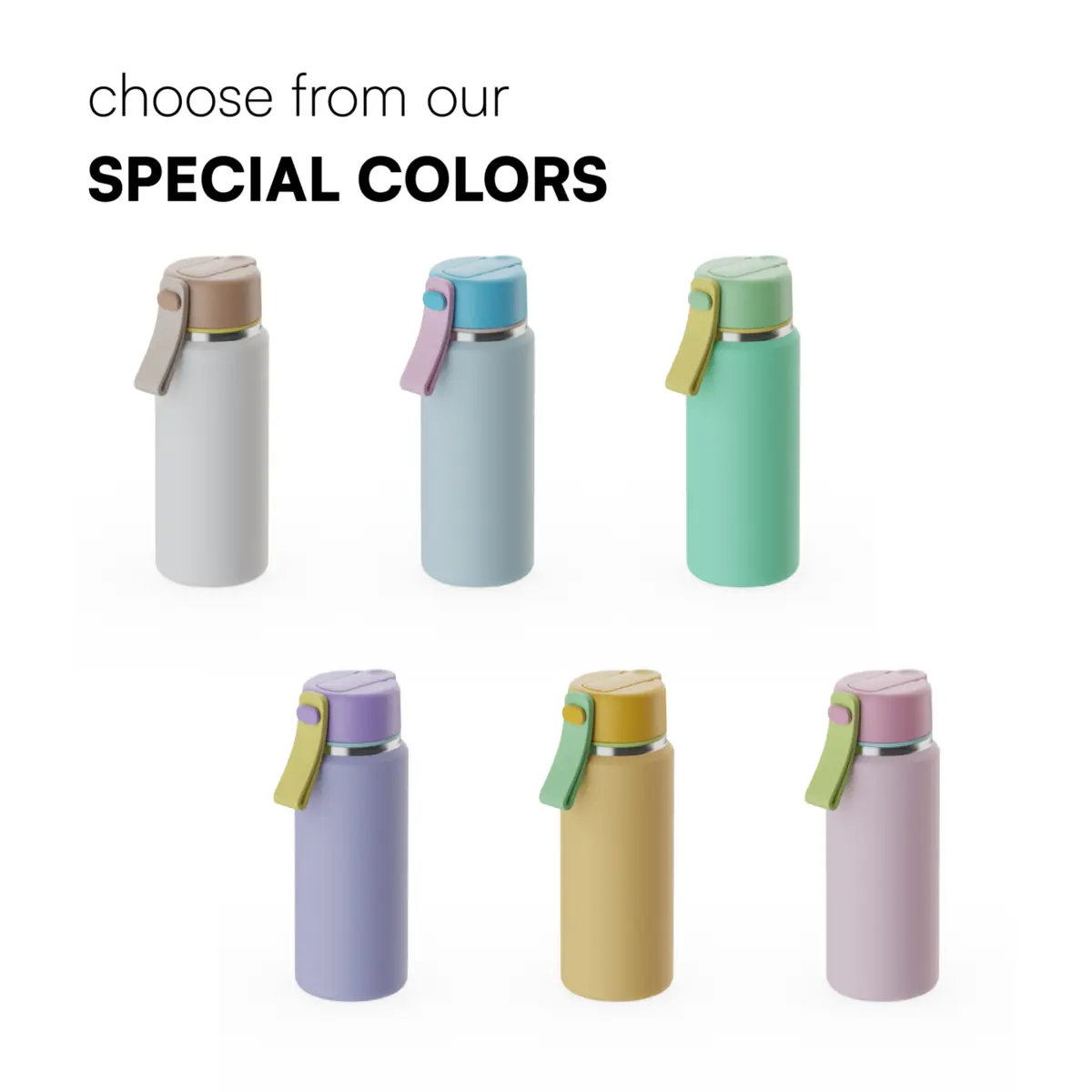 Super Slim Stainless Steel Water Bottle with Straw Lid – 6–16 oz - Image 5