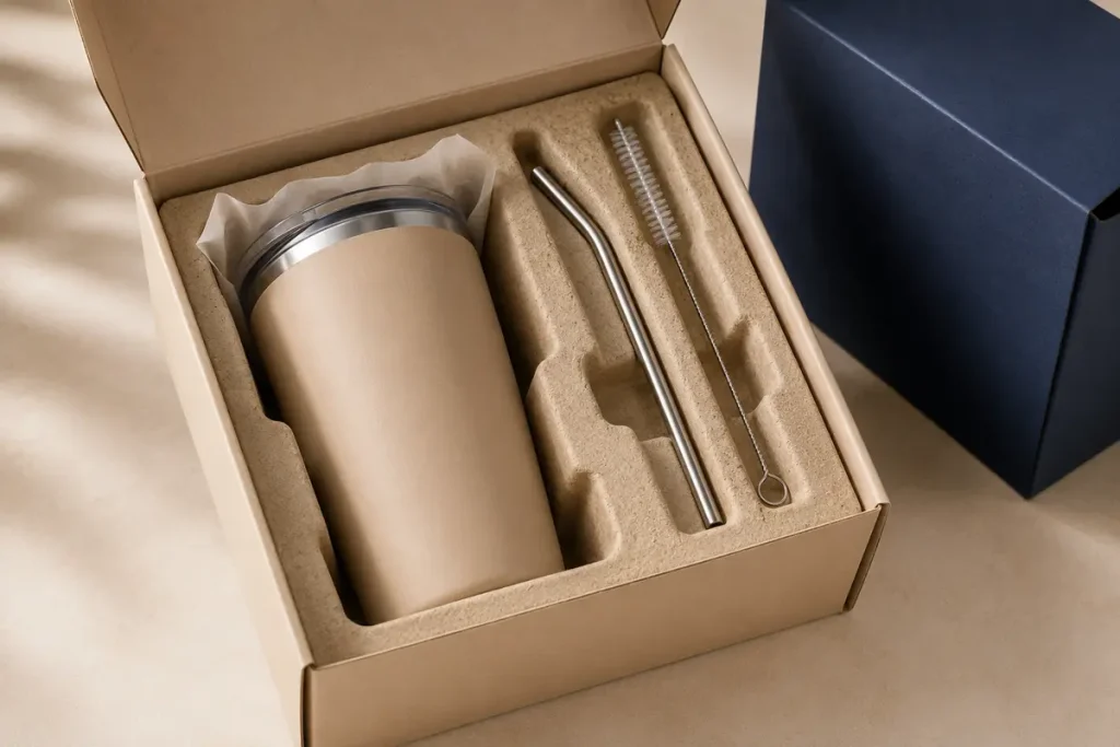 Custom Drinkware Packaging: How to Balance Protection, Branding, MOQ, and Shipping Cost tumbler packaging insert protection
