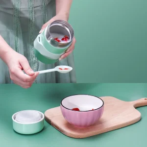 400 ml vacuum insulated stainless steel food jar with spoon