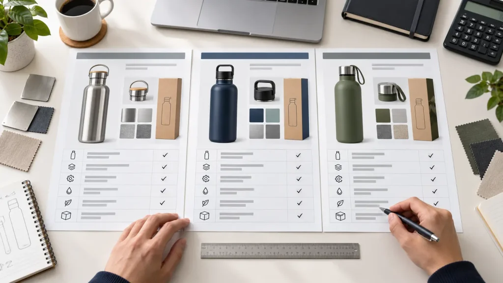 OEM water bottle quotation comparison checklist for buyers