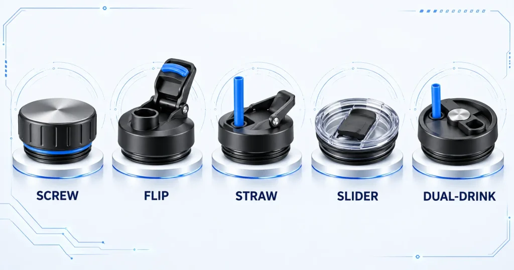Leak-Proof vs Spill-Resistant Drinkware: An OEM Buyer’s Guide to Lid Design and Testing custom drinkware lid types