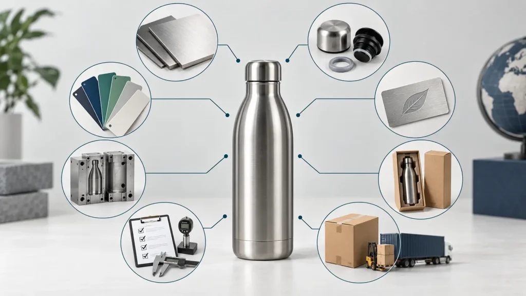 custom water bottle cost factors