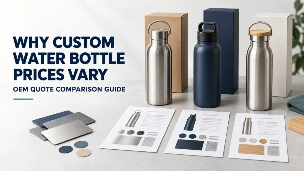 Why Custom Water Bottle Prices Vary: How OEM Buyers Should Compare Quotes Main factors affecting custom stainless steel water bottle pricing