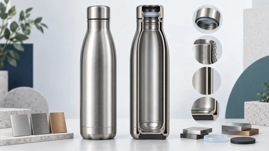stainless steel bottle construction comparison